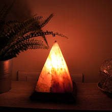 Load image into Gallery viewer, Healing Himalayan Pink Salt Lamp (Electrical) in Pyramid Shape
